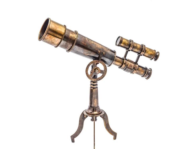 Double Barrel Brass Telescope BT013 - collectiblegiftitems