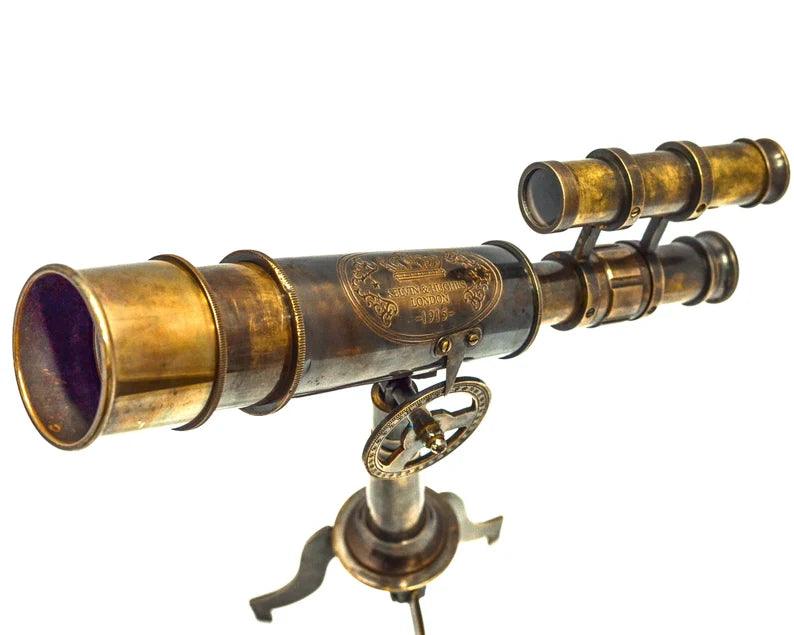 Double Barrel Brass Telescope BT013 - collectiblegiftitems