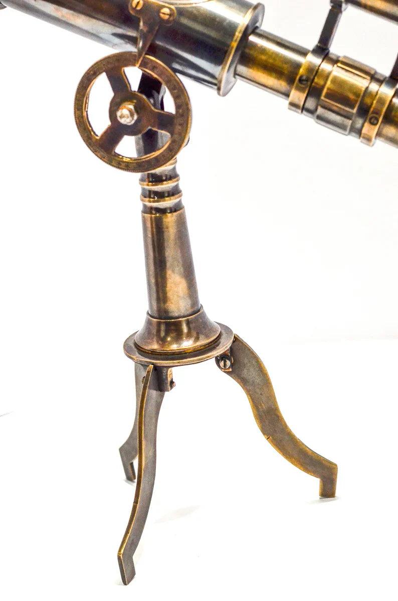 Double Barrel Brass Telescope BT013 - collectiblegiftitems