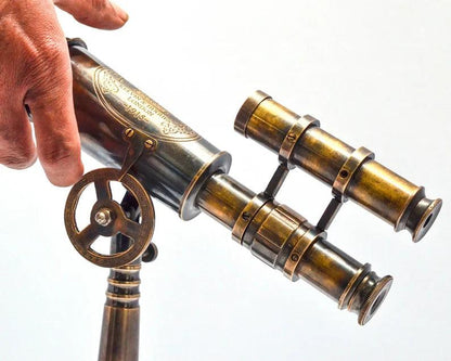 Double Barrel Brass Telescope BT013 - collectiblegiftitems