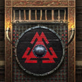 Novgorod Vikings Valhalla Authentic Battleworn Viking Shield for Cosplay & Display