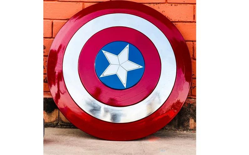 Captain America Shield Replica | Winter Soldier Metal Prop | Avengers Costume Accessory | Ideal Halloween Gift - collectiblegiftitems