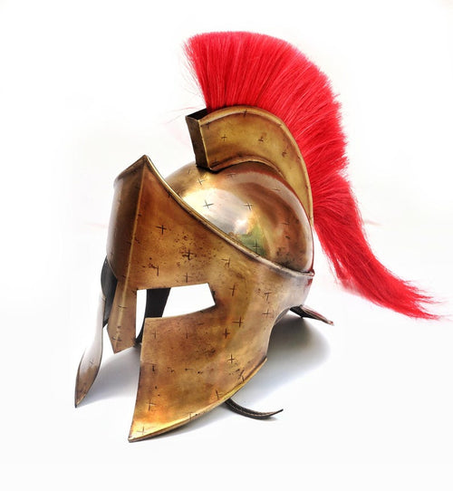 Medieval Spartan Helmet, Wearable King Leonidas Armor Helmet for Role Play