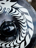 Viking Dragon Fenrir Wolf Battle Shield | Authentic Home Decor