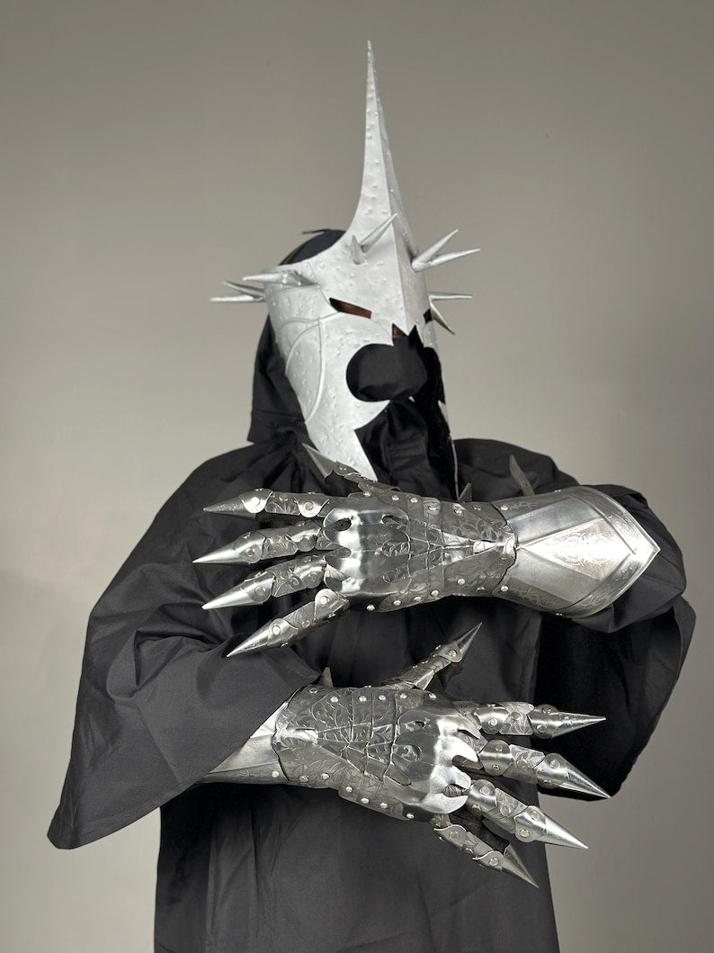 Nazgul Costume Ringwraith Robes Witch King Cosplay Medieval Armor Nazgul Costume Ringwraith Robes Witch King Cosplay Medieval Armor