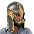 Medieval Vikings Helmet with Chainmail Back