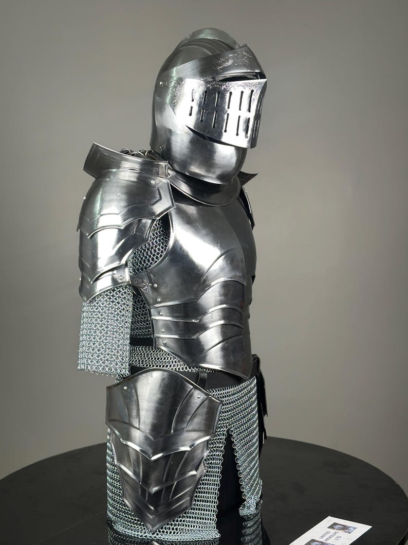 Medieval German Knight Armour Suit – 14th Century Gothic Full Body Armor for LARP, Cosplay, Décor & Gifts