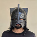Moria Helmet Black Dwarf Knight Helmet, Dwarven Fantasy Armor