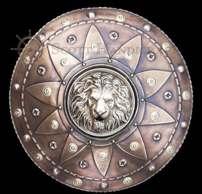 Lion Head Warrior Shield - collectiblegiftitems