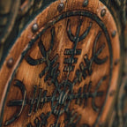 Helm of Awe Carved Viking Shield - collectiblegiftitems