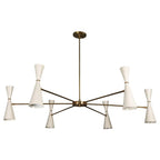 6 Arm Handmade Brass Sputnik Chandelier