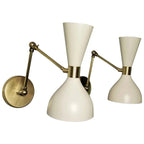 Set of 2 Beautiful Handmade Brass Wall Scone lamp