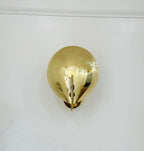 1 Light Curved Brass Shade Handmade Wall Scone