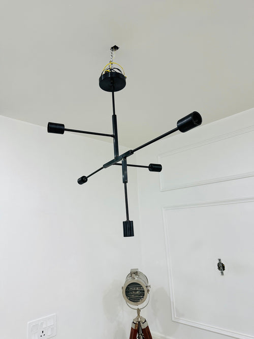 5 Arm Modern Brass Sputnik Chandelier