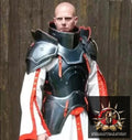 Black Suit Of Armor Combat Half Body Armor Wearable Knight Costume Steel Suit for Medieval Warriors Reenactment Fantasy Warrior LARP Armor