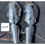 Medieval Knight Pauldrons & Bracers Armor Set – Wearable Steel LARP Cosplay Costume