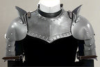 Medieval Pauldrons with Gorget – Knight Shoulder Armor for LARP, Reenactment & Cosplay