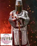 Medieval Templar Knight Full Body Set Armour Cosplay Halloween Sword Armor Suit
