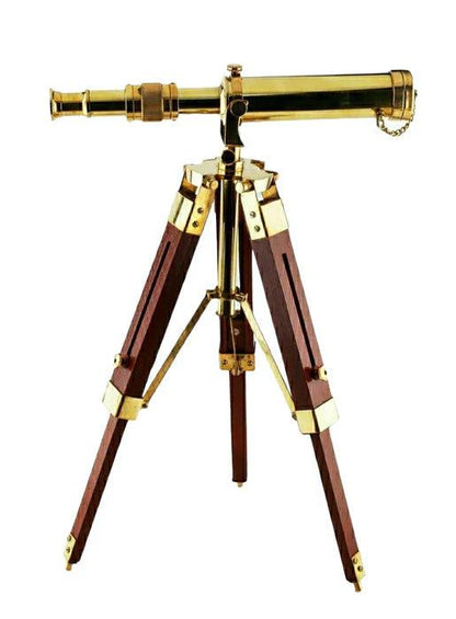 Brass Telescope with Tripod Stand BT09 - collectiblegiftitems