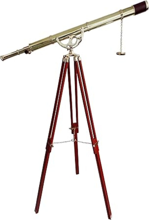 Shiny Brass Vintage Single Barrel Telescope