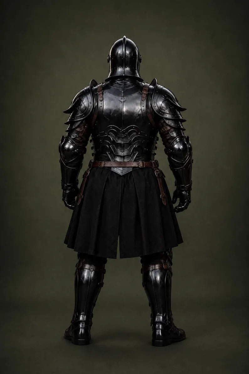 Full Body Barbuta Armor Steel Handcrafted Knight Costume Medieval Armor for LARP, Cosplay, Halloween & Historical Reenactments