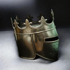 Medieval Queen/King Crown Helmet – Wearable Steel Armor for LARP & Cosplay