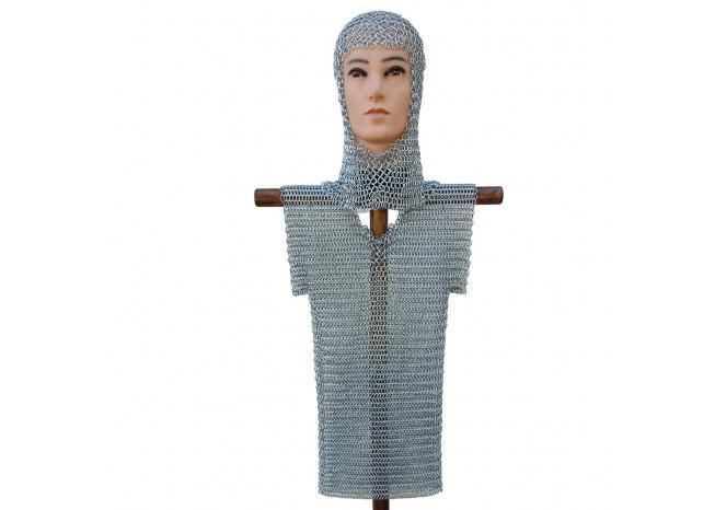 Medieval Half Sleeve Child Haubergeon Chainmail - collectiblegiftitems