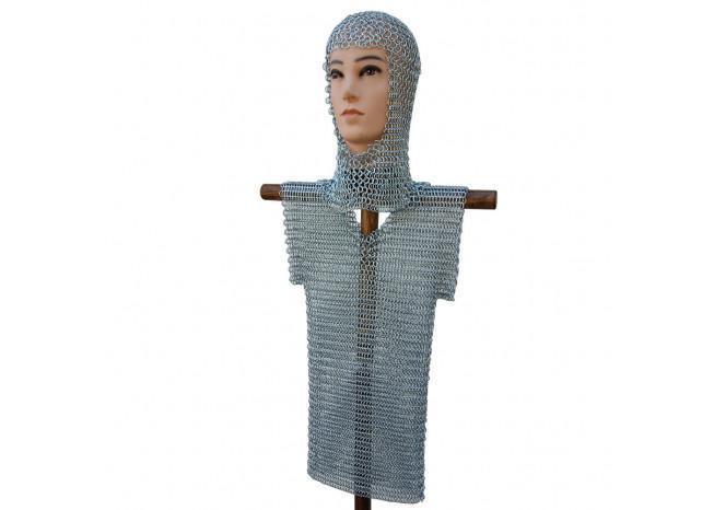 Medieval Half Sleeve Child Haubergeon Chainmail - collectiblegiftitems