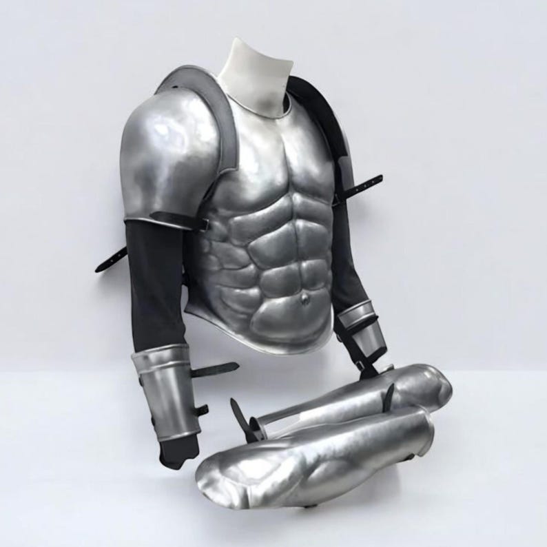Muscle Armor Chest Plate 18 Gauge Steel Authentic Medieval Knight Cosplay Armor for LARP, Reenactments, and Historical Costume