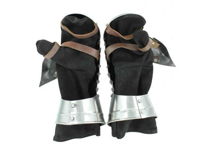 Medieval Knights Forged Mitten Cuff Gauntlet Set - collectiblegiftitems