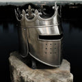 Medieval Queen/King Crown Helmet – Wearable Steel Armor for LARP & Cosplay
