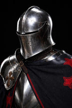 Full Body Barbuta Knight Armor Handcrafted Templar Steel Medieval Suit with Gothic Crusader Design | Cosplay, LARP Battles & Historical Costume Collectors