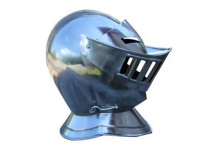 Mens Closed Knight Armour Helmet - collectiblegiftitems