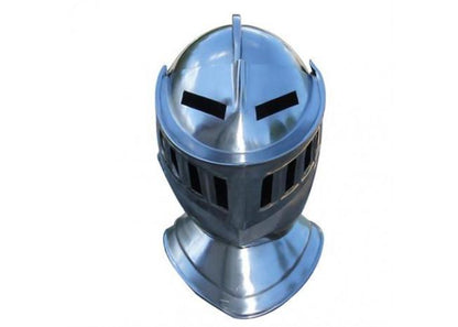 Mens Closed Knight Armour Helmet - collectiblegiftitems