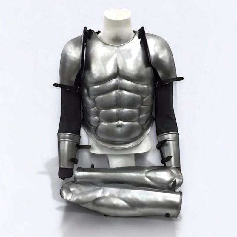 Muscle Armor Chest Plate 18 Gauge Steel Authentic Medieval Knight Cosplay Armor for LARP, Reenactments, and Historical Costume