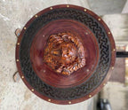 Berserker Bear Totem Oaken Carved Viking Shield, 24 - + engraved - collectiblegiftitems