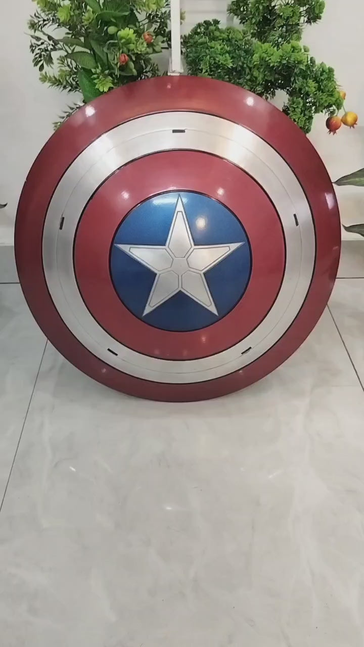 Premium Captain America Shield 22" Metal Replica for LARP & Cosplay