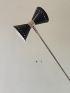 Italian Design Floor Lamp Brass Diabolo 1950 Mid-century Modern Stilnovo Style Home Decor Lighting