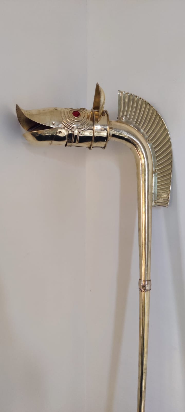 Carnyx Deskford Spielbare Trompete Keltisches Kriegshorn Trompete aus der Eisenzeit Messing Carynx