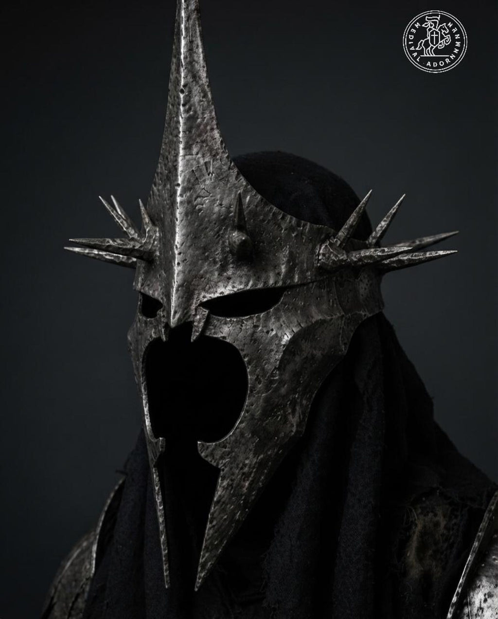 Nazgul Ringwraith Full Body Costume – Witchking of Angmar Grim Reaper Cape & Dark Rider Cosplay for Halloween or LARP