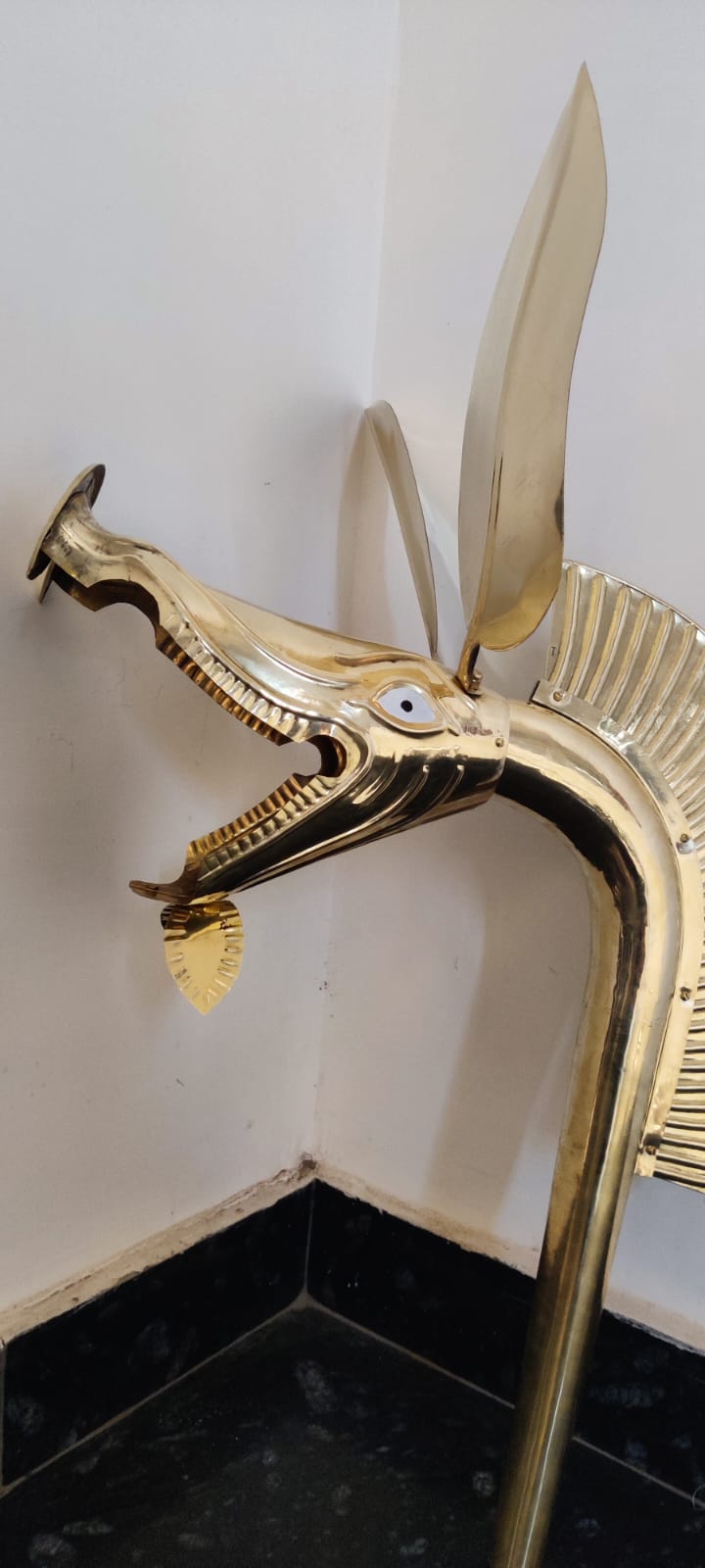 Medieval Celtic Deskford Carnyx Fully Playable 18 Gauge Brass Masterpiece
