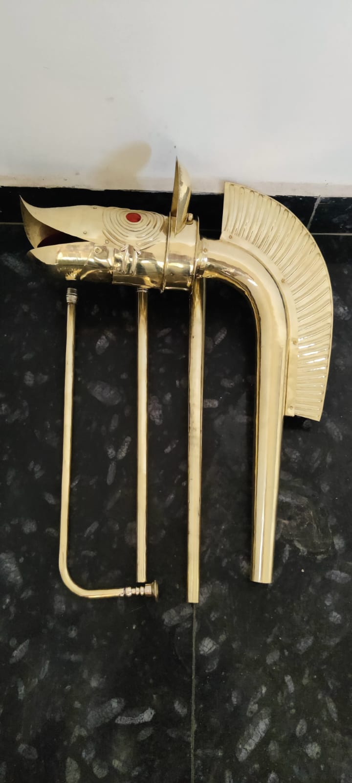 Carnyx Deskford Spielbare Trompete Keltisches Kriegshorn Trompete aus der Eisenzeit Messing Carynx