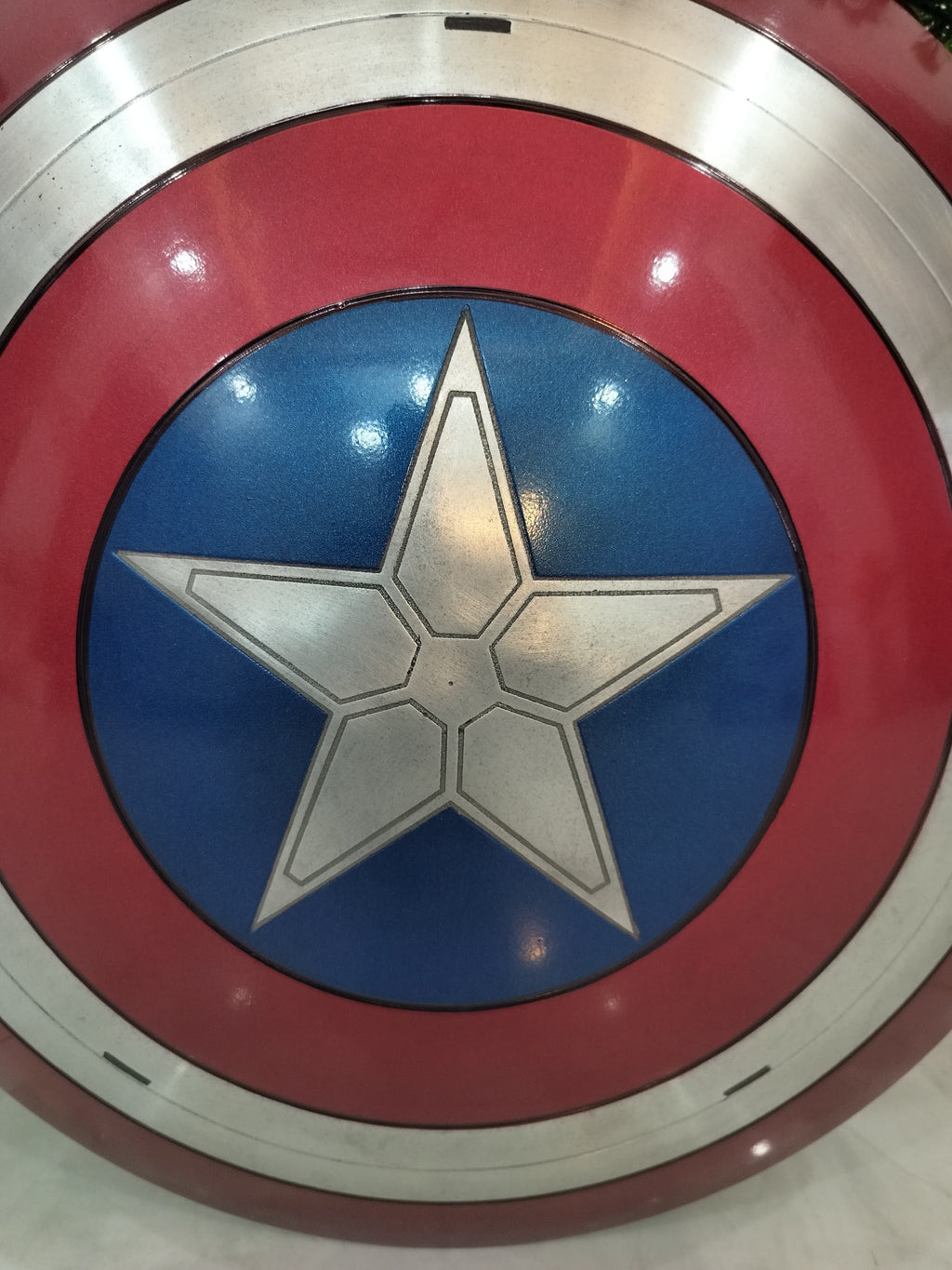 Premium Captain America Shield 22" Metal Replica for LARP & Cosplay