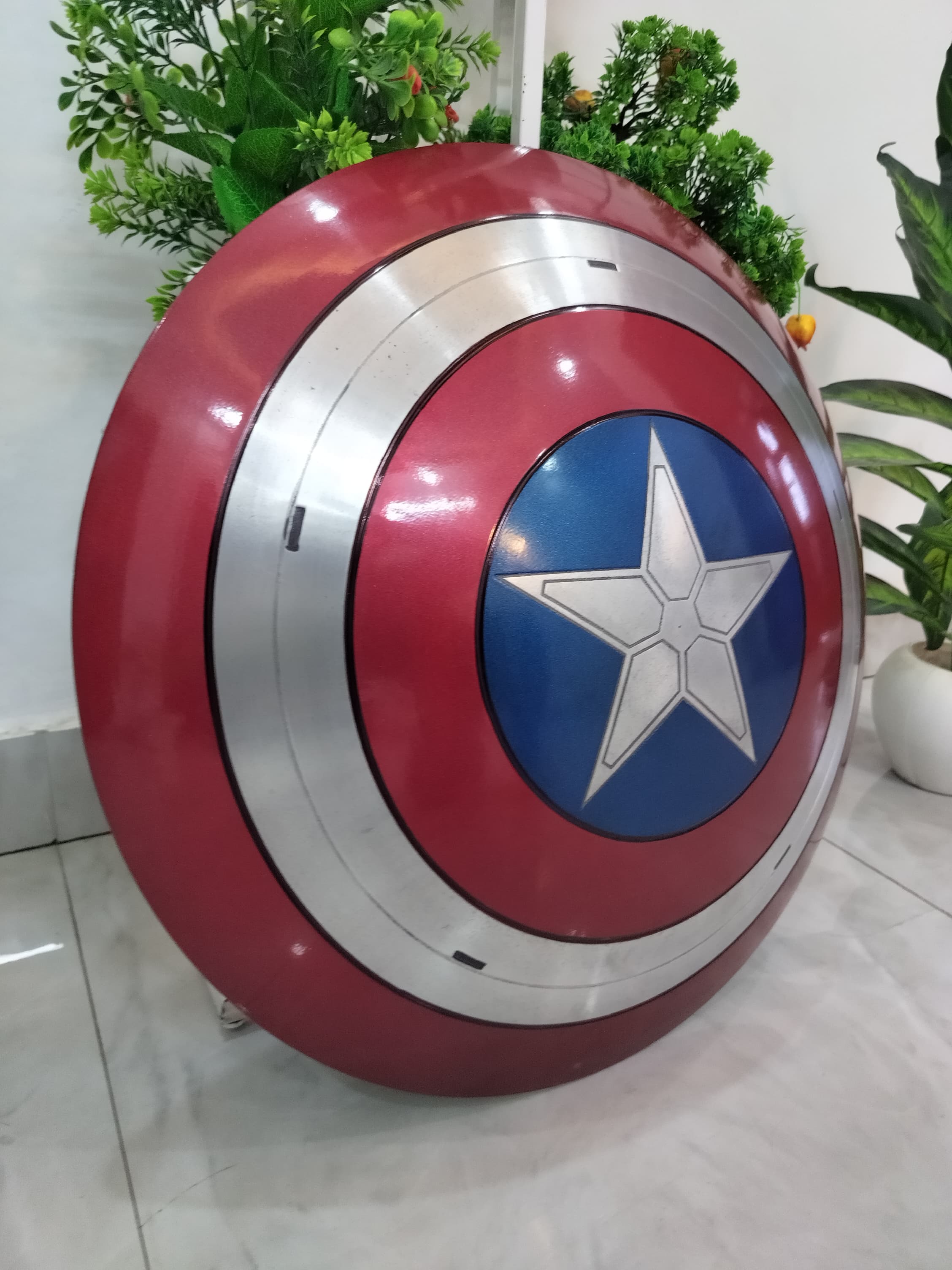 Premium Captain America Shield 22" Metal Replica for LARP & Cosplay