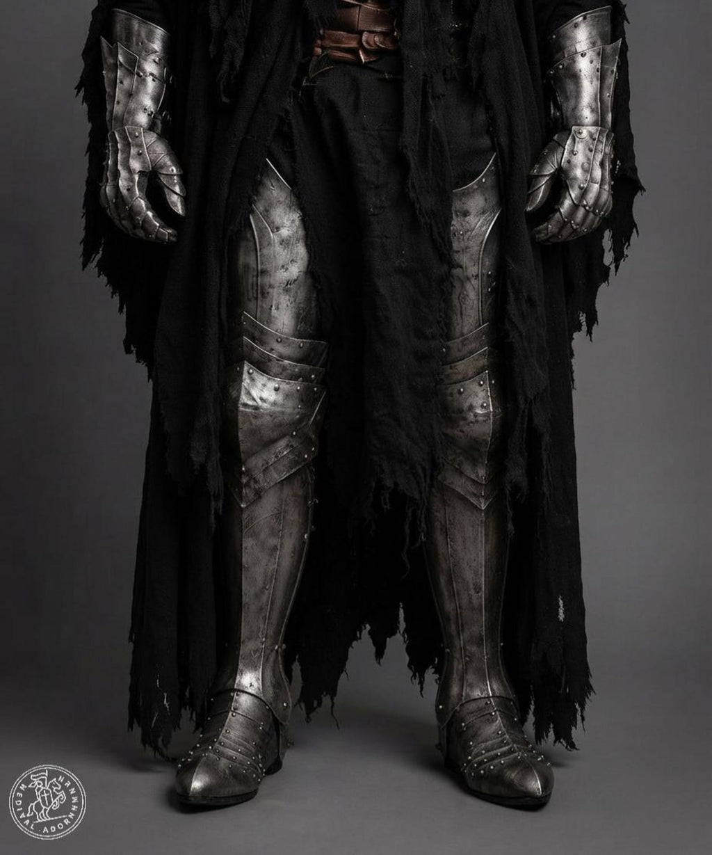 Nazgul Ringwraith Full Body Costume – Witchking of Angmar Grim Reaper Cape & Dark Rider Cosplay for Halloween or LARP
