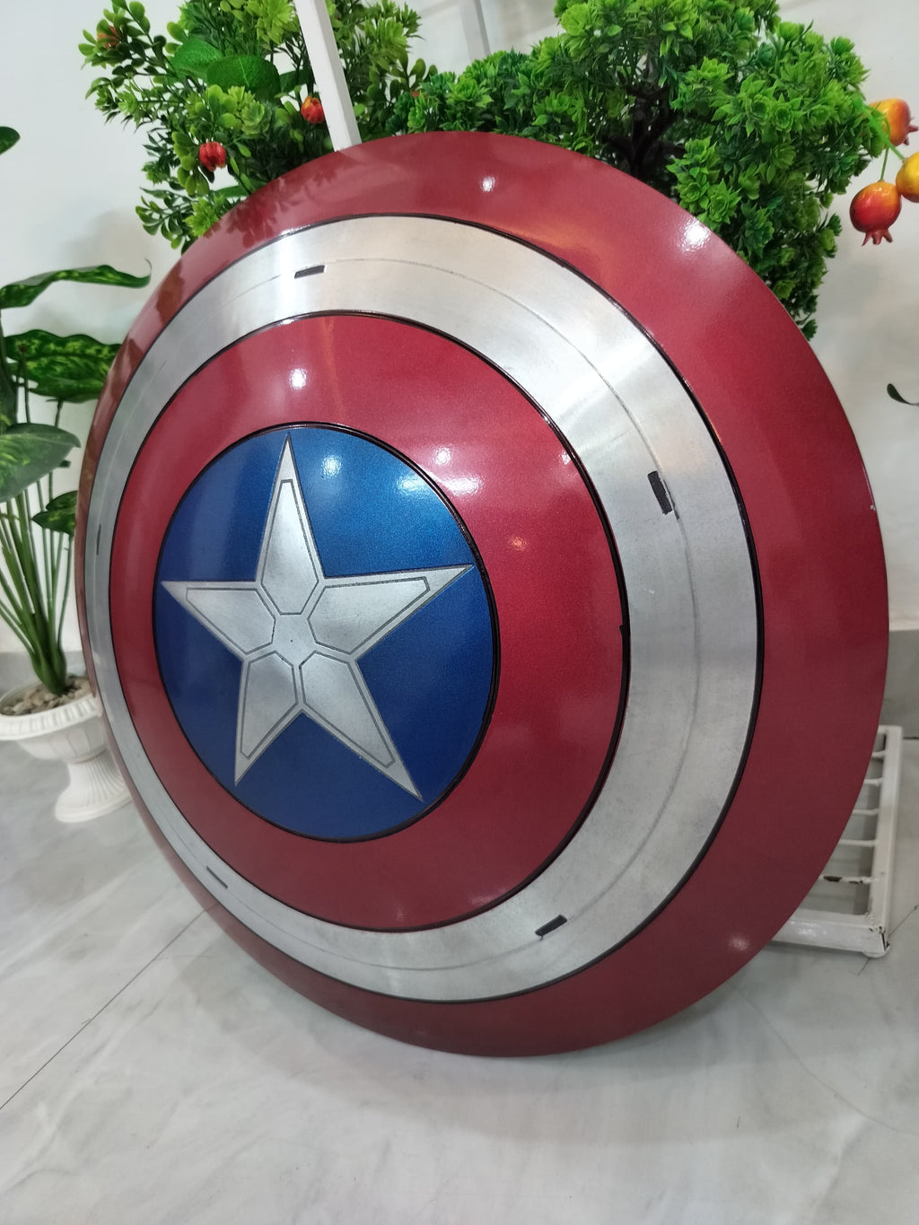 Premium Captain America Shield 22" Metal Replica for LARP & Cosplay