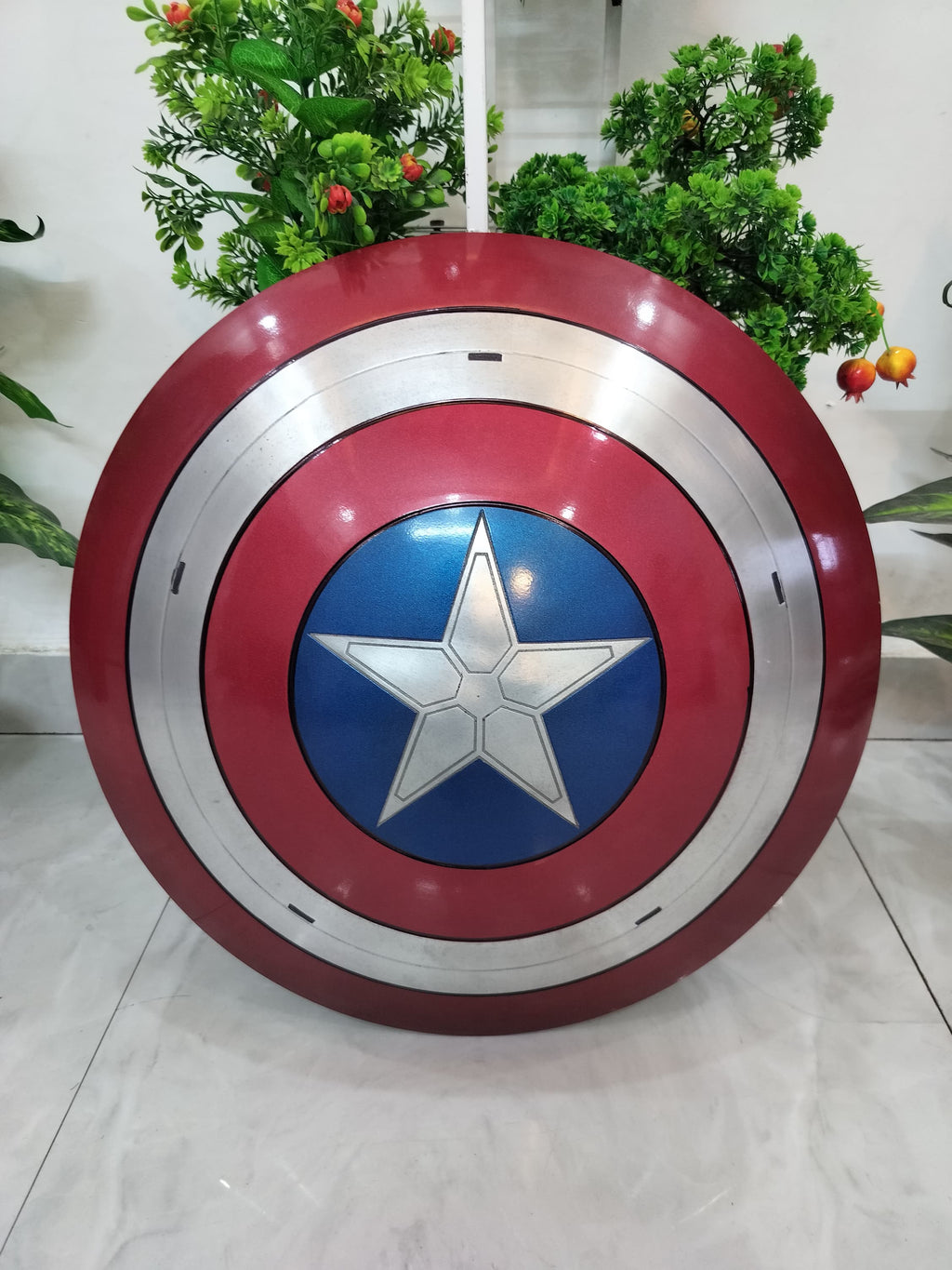 Premium Captain America Shield 22" Metal Replica for LARP & Cosplay