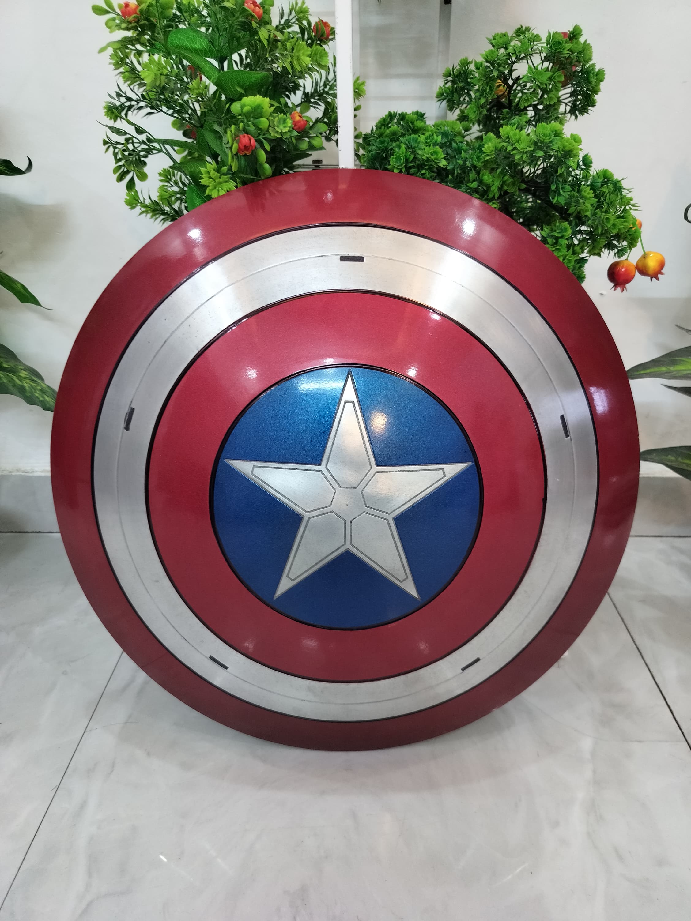 Premium Captain America Shield 22" Metal Replica for LARP & Cosplay