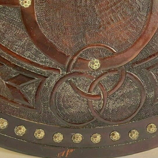 Keltischer, fünffach geschnitzter Wikingerschild, handgefertigt, authentisch, 61 cm, für Geschichtsliebhaber
