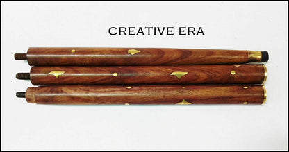Bastón de latón antiguo con mango victoriano, bastón de madera estilo Vintage, diseñador 